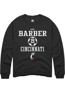 Anna Barber  Rally Cincinnati Bearcats Mens Black NIL Sport Icon Long Sleeve Crew Sweatshirt