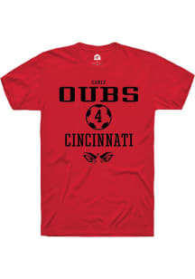 Carly Oubs  Cincinnati Bearcats Red Rally NIL Sport Icon Short Sleeve T Shirt
