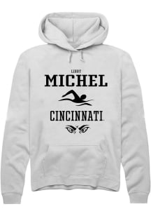 Libby Michel  Rally Cincinnati Bearcats Mens White NIL Sport Icon Long Sleeve Hoodie