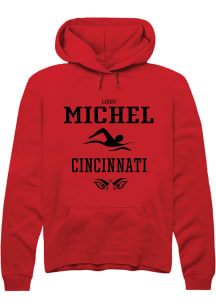 Libby Michel  Rally Cincinnati Bearcats Mens Red NIL Sport Icon Long Sleeve Hoodie