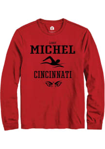 Libby Michel  Cincinnati Bearcats Red Rally NIL Sport Icon Long Sleeve T Shirt