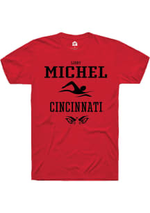 Libby Michel  Cincinnati Bearcats Red Rally NIL Sport Icon Short Sleeve T Shirt