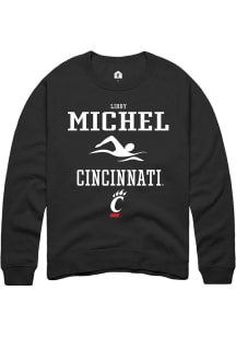 Libby Michel  Rally Cincinnati Bearcats Mens Black NIL Sport Icon Long Sleeve Crew Sweatshirt