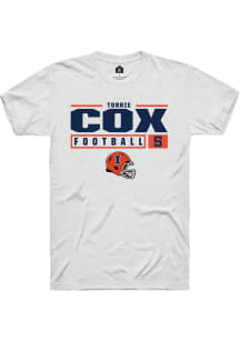 Torrie Cox  Illinois Fighting Illini White Rally NIL Stacked Box Short Sleeve T Shirt