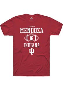 Alberto Mendoza  Indiana Hoosiers Red Rally NIL Sport Icon Short Sleeve T Shirt