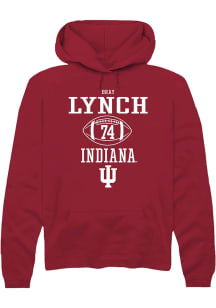 Bray Lynch  Rally Indiana Hoosiers Mens Red NIL Sport Icon Long Sleeve Hoodie