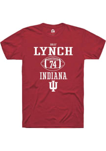 Bray Lynch  Indiana Hoosiers Red Rally NIL Sport Icon Short Sleeve T Shirt