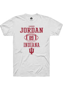 Camden Jordan  Indiana Hoosiers White Rally NIL Sport Icon Short Sleeve T Shirt