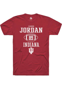 Camden Jordan  Indiana Hoosiers Red Rally NIL Sport Icon Short Sleeve T Shirt