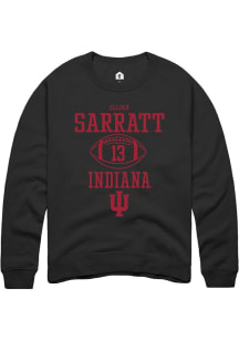 Elijah Sarratt  Rally Indiana Hoosiers Mens Black NIL Sport Icon Long Sleeve Crew Sweatshirt