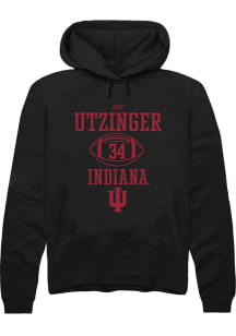 Jeff Utzinger  Rally Indiana Hoosiers Mens Black NIL Sport Icon Long Sleeve Hoodie