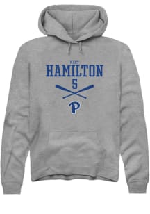 Macy Hamilton  Rally Pitt Panthers Mens Graphite NIL Sport Icon Long Sleeve Hoodie
