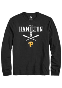 Macy Hamilton  Pitt Panthers Black Rally NIL Sport Icon Long Sleeve T Shirt