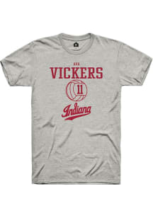 Ava Vickers  Indiana Hoosiers Ash Rally NIL Sport Icon Short Sleeve T Shirt