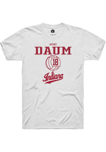 Avery Daum  Indiana Hoosiers White Rally NIL Sport Icon Short Sleeve T Shirt