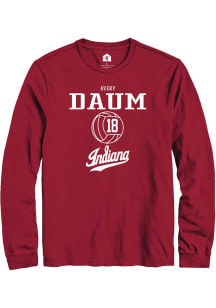 Avery Daum  Indiana Hoosiers Red Rally NIL Sport Icon Long Sleeve T Shirt
