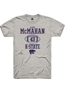 Kaden McMahan  K-State Wildcats Ash Rally NIL Sport Icon Short Sleeve T Shirt