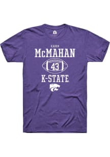Kaden McMahan  K-State Wildcats Purple Rally NIL Sport Icon Short Sleeve T Shirt