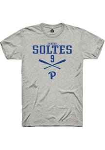 Sandra Soltes  Pitt Panthers Ash Rally NIL Sport Icon Short Sleeve T Shirt