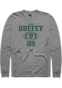 Blake Guffey  Ohio Bobcats Graphite Rally NIL Sport Icon Long Sleeve T Shirt