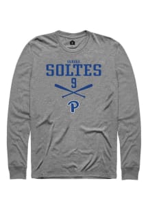 Sandra Soltes  Pitt Panthers Graphite Rally NIL Sport Icon Long Sleeve T Shirt
