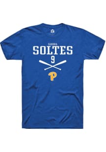 Sandra Soltes  Pitt Panthers Blue Rally NIL Sport Icon Short Sleeve T Shirt