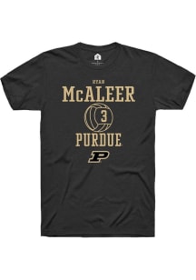 Ryan McAleer  Purdue Boilermakers Black Rally NIL Sport Icon Short Sleeve T Shirt