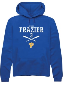 Shelby Frazier  Rally Pitt Panthers Mens Blue NIL Sport Icon Long Sleeve Hoodie