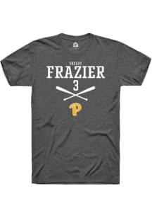 Shelby Frazier  Pitt Panthers Dark Grey Rally NIL Sport Icon Short Sleeve T Shirt