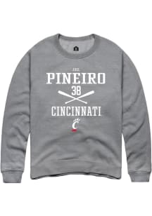 Joel Pineiro  Rally Cincinnati Bearcats Mens Graphite NIL Sport Icon Long Sleeve Crew Sweatshirt