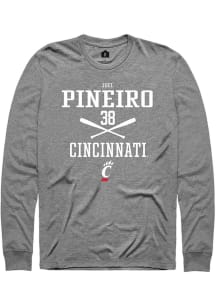 Joel Pineiro  Cincinnati Bearcats Graphite Rally NIL Sport Icon Long Sleeve T Shirt