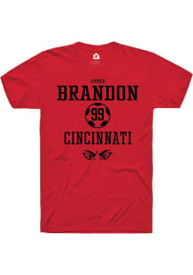 Amber Brandon  Cincinnati Bearcats Red Rally NIL Sport Icon Short Sleeve T Shirt