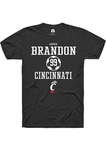 Amber Brandon  Cincinnati Bearcats Black Rally NIL Sport Icon Short Sleeve T Shirt