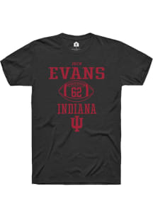 Drew Evans  Indiana Hoosiers Black Rally NIL Sport Icon Short Sleeve T Shirt