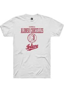 Candela Alonso Corcelles  Indiana Hoosiers White Rally NIL Sport Icon Short Sleeve T Shirt