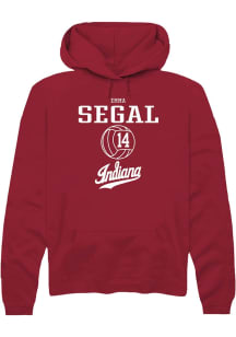 Emma Segal  Rally Indiana Hoosiers Mens Red NIL Sport Icon Long Sleeve Hoodie