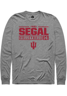 Emma Segal  Indiana Hoosiers Graphite Rally NIL Stacked Box Long Sleeve T Shirt