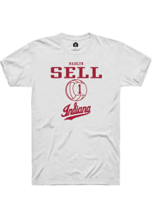 Madilyn Sell  Indiana Hoosiers White Rally NIL Sport Icon Short Sleeve T Shirt