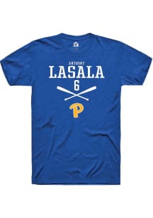 Anthony LaSala  Pitt Panthers Blue Rally NIL Sport Icon Short Sleeve T Shirt