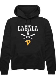 Anthony LaSala  Rally Pitt Panthers Mens Black NIL Sport Icon Long Sleeve Hoodie