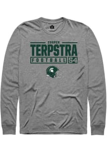 Cooper Terpstra  Michigan State Spartans Graphite Rally NIL Stacked Box Long Sleeve T Shirt
