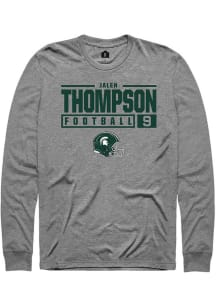 Jalen Thompson  Michigan State Spartans Graphite Rally NIL Stacked Box Long Sleeve T Shirt