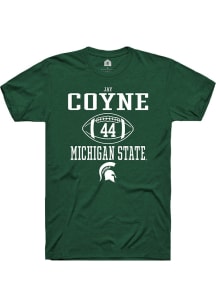 Jay Coyne  Michigan State Spartans Green Rally NIL Sport Icon Short Sleeve T Shirt