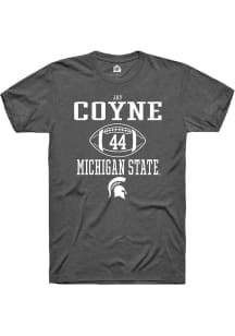 Jay Coyne  Michigan State Spartans Dark Grey Rally NIL Sport Icon Short Sleeve T Shirt