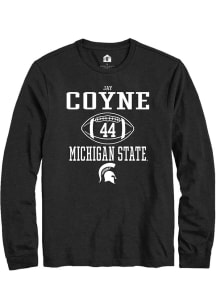 Jay Coyne  Michigan State Spartans Black Rally NIL Sport Icon Design Long Sleeve T Shirt