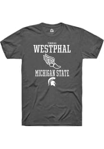Thomas Westphal  Michigan State Spartans Dark Grey Rally NIL Sport Icon Short Sleeve T Shirt