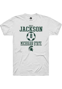 Grace Jackson  Michigan State Spartans White Rally NIL Sport Icon Short Sleeve T Shirt