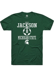 Grace Jackson  Michigan State Spartans Green Rally NIL Sport Icon Short Sleeve T Shirt