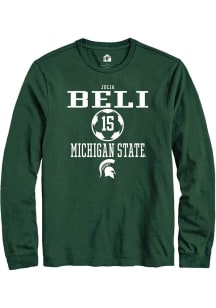 Julia Beli  Michigan State Spartans Green Rally NIL Sport Icon Long Sleeve T Shirt
