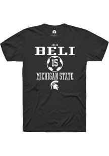 Julia Beli  Michigan State Spartans Black Rally NIL Sport Icon Short Sleeve T Shirt